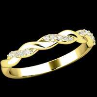 Inel de logodna Aur 18K cu 15 Diamante