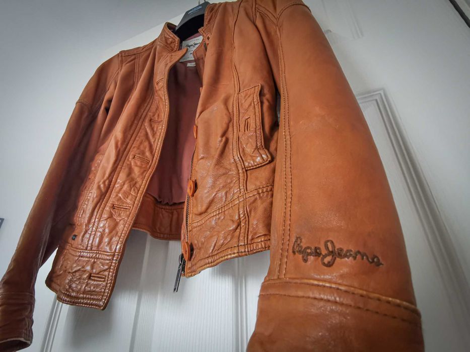 Яке Pepe Jeans/естествена кожа