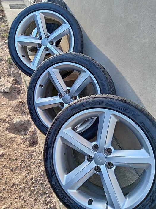 Jante Audi marca Ronal R18 cu anvelope de vara, dot 2021, 245/40ZR18