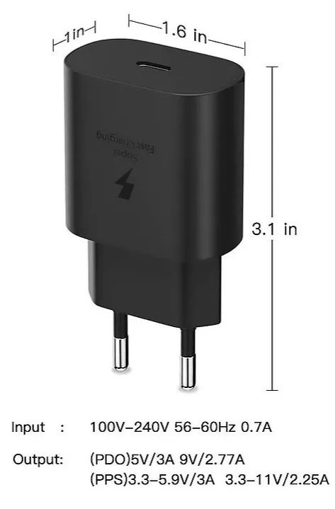 Incarcator Samsung super fast charge 25w Note 10 20 S10 S20 S21 S22 S2