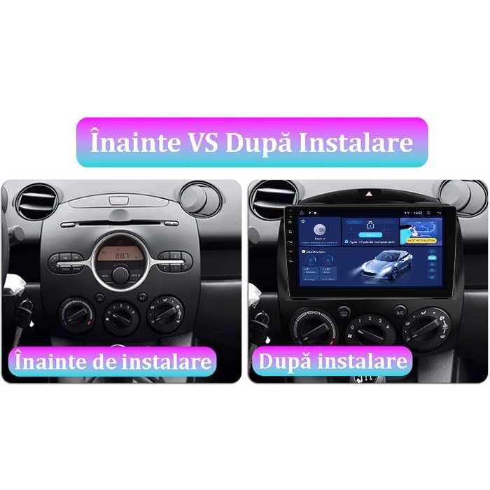 Navigatie Mazda 2 2007-2014, Android 14,  4GB RAM/64GB ROM