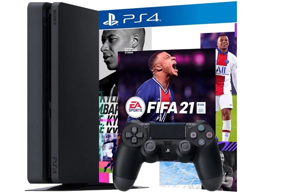 Ps4 slim 15-30топовых игр 2 джойстика fifa 23 gta mk ufc с гарантией k