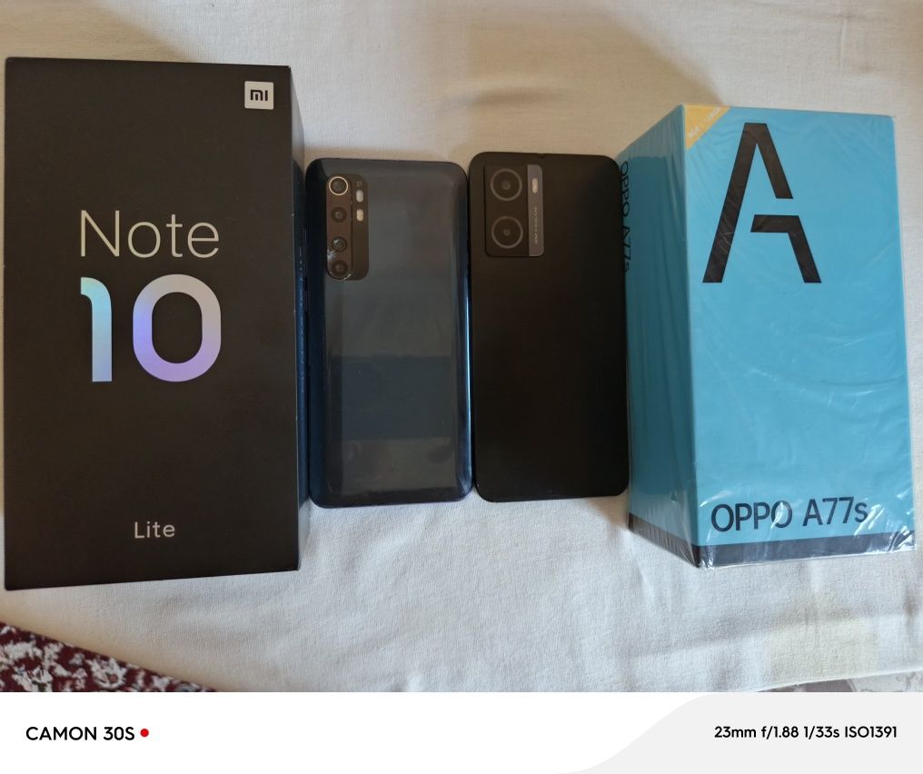 Mi Note 10 Lite 6/64.Gb  Oppo A 77s 8/128.Gb