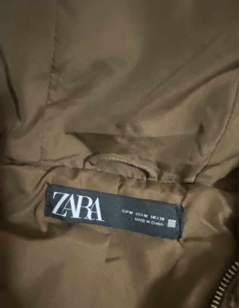Palton imitatie blana Zara