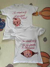 Set tricouri personalizate bebe primul craciun