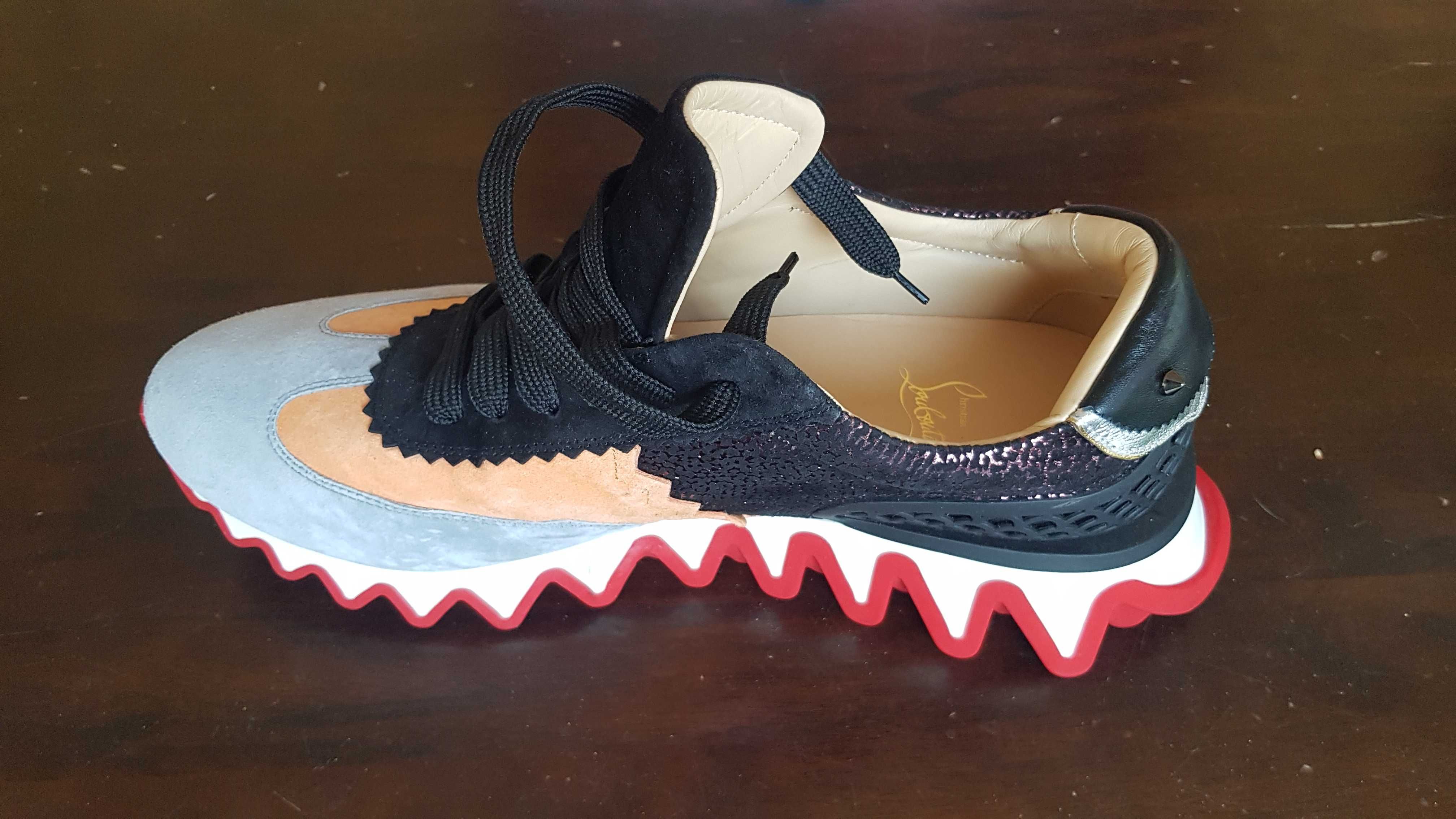 Pantofi nou -piele Christian Louboutin -Loubishark sneekers marimea 46