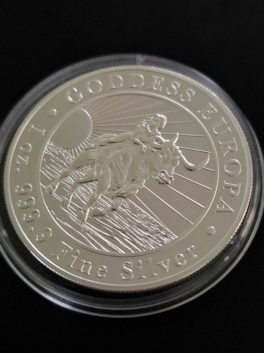 Сребърна монета 1 oz. Богинята Европа