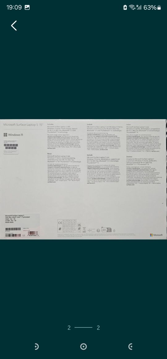 Microsoft surface laptop 5