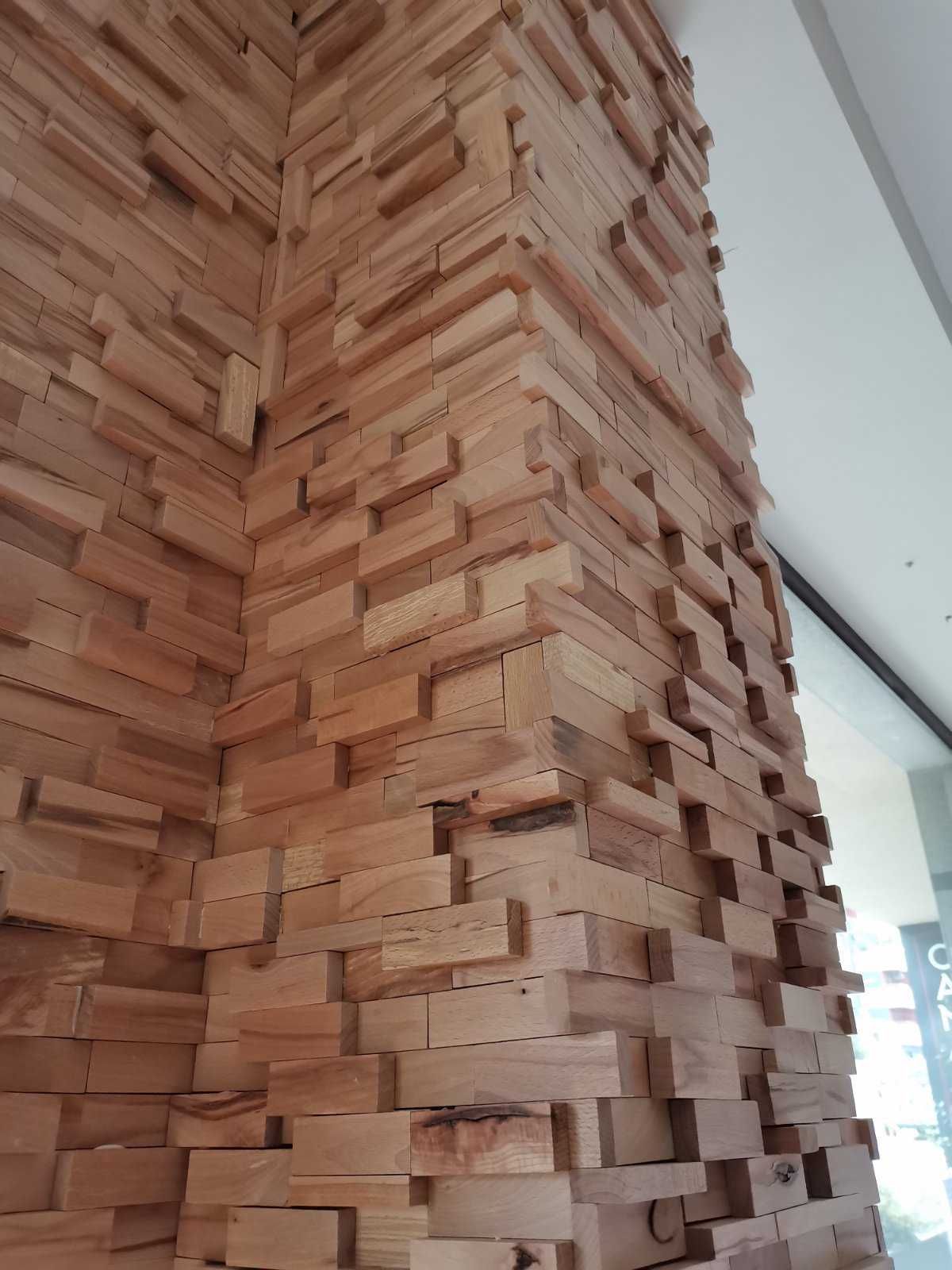 Дървени плочици за 3D стена