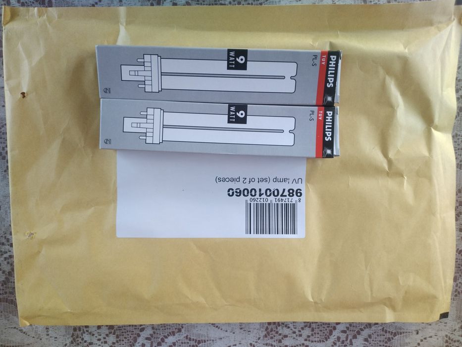 Ультрафиолетовая лампа TUV PL - S, 9w