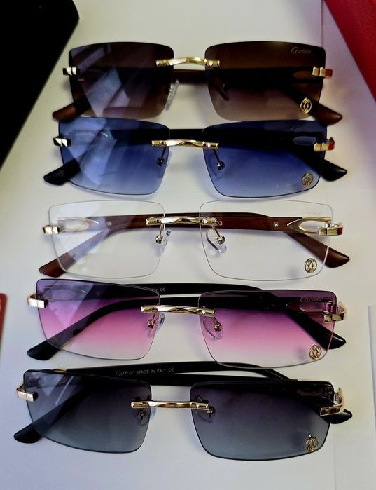 Ochelari de soare Cartier retro, bambus