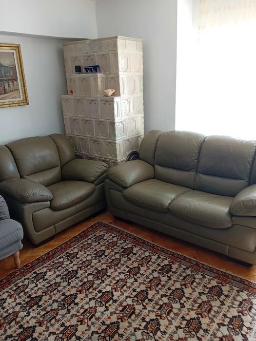 Set canapele piele 3,2,1