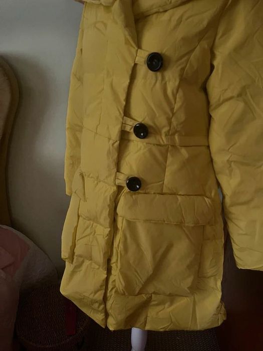 Palton Haina lunga, noua, matlasata 80% puf