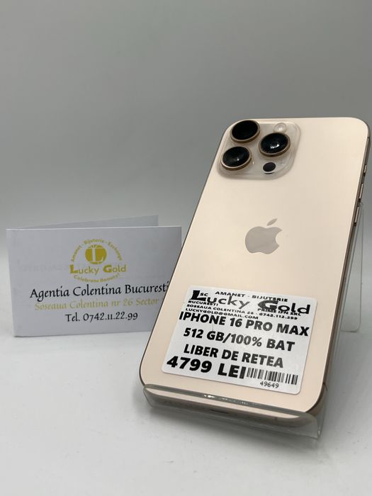 Iphone 16 Pro Max 512gb/100% baterie #49649