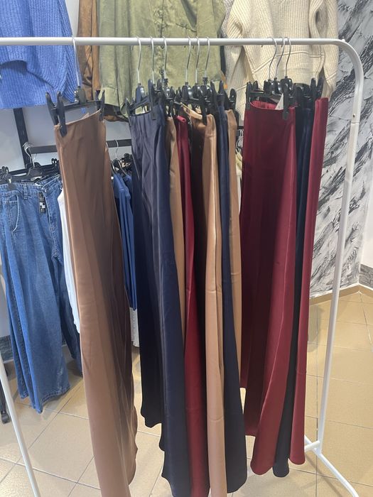 Пола миди, мидакси в стил ZARA, сатен