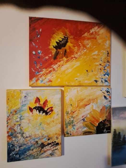 Tablou ulei "floarea soarelui"