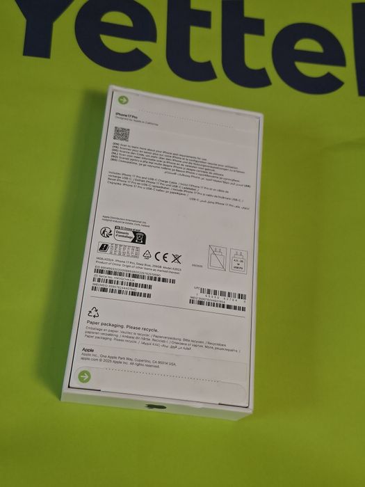 ЗАПЕЧАТАН 256GB iPhone 17 Pro Гаранция Yettel 3г. 2028 Blue / Син