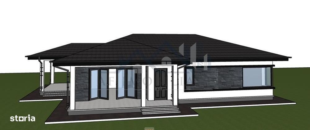 Valea Lupului CASA PARTER 4cam sc=115mp TEREN 380mp toate utilitatile