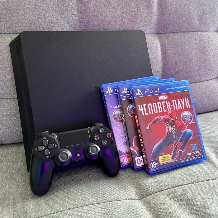 SONY PlayStation 4 PS4 1Tb + 3 диска \ магазин GAMEtop