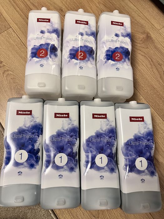 Miele UtraPhase 1 & 2 - оригинални перилни препарати 7 броя