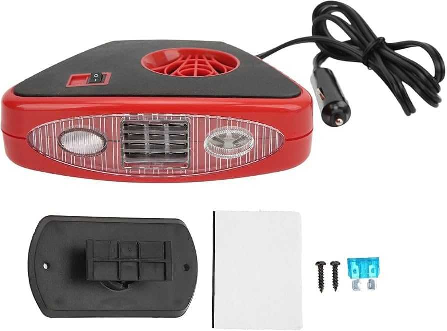 2024 200W Печка Духалка за Кола с дръжка и LED ФЕНЕР климатик парно