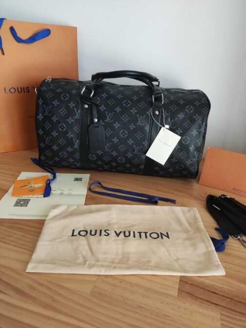 In stoc voiaj, geanta sport piele Louis Vuitton 1109.14