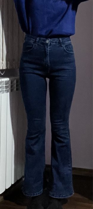 Дънки чарлстон тъмносини