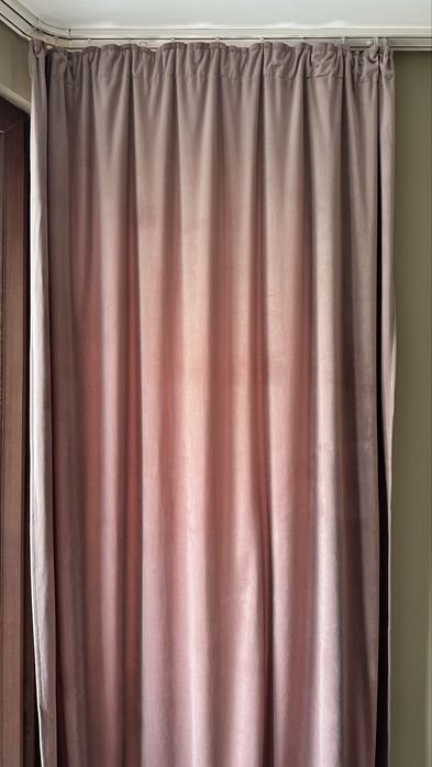 3 Завеси Eurofirany Melanie, тъмно розово, 140x270 см