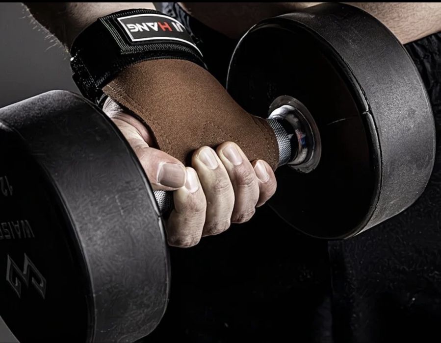 Перчатки для тяги натуральная кожа новые