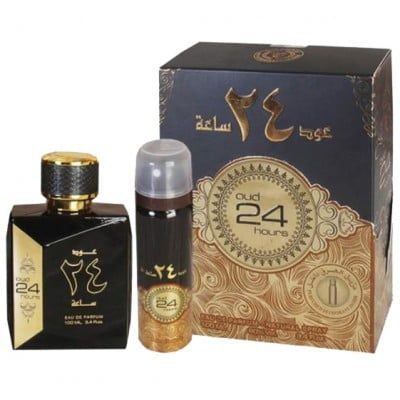 Oud 24 Hours Apa de Parfum 100ml + Deodorant Spray 50ml by Ard al Zaaf