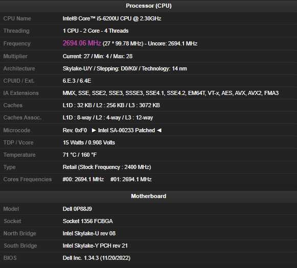 Laptop DELL Latitude E5470, i5-6200U, 8GB RAM, SSD 256GB