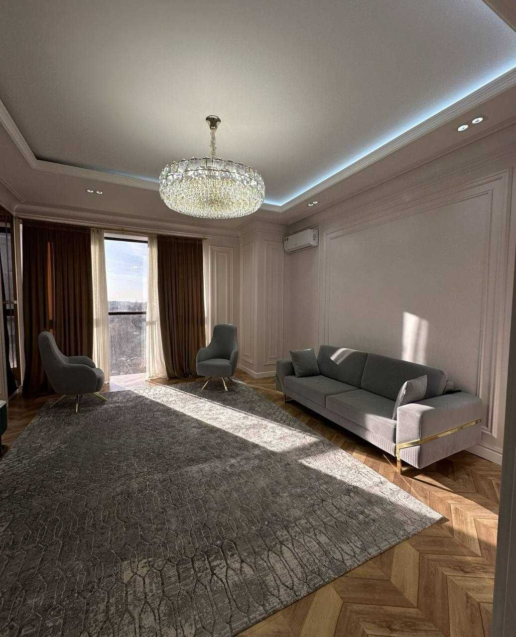 3-х комнатная в ЖК «Diplomat» (с техникой и мебелью)  ID: 2607