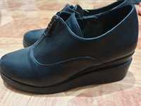 Туфли чёрные кожанные, Турецкие, 36,5 размер