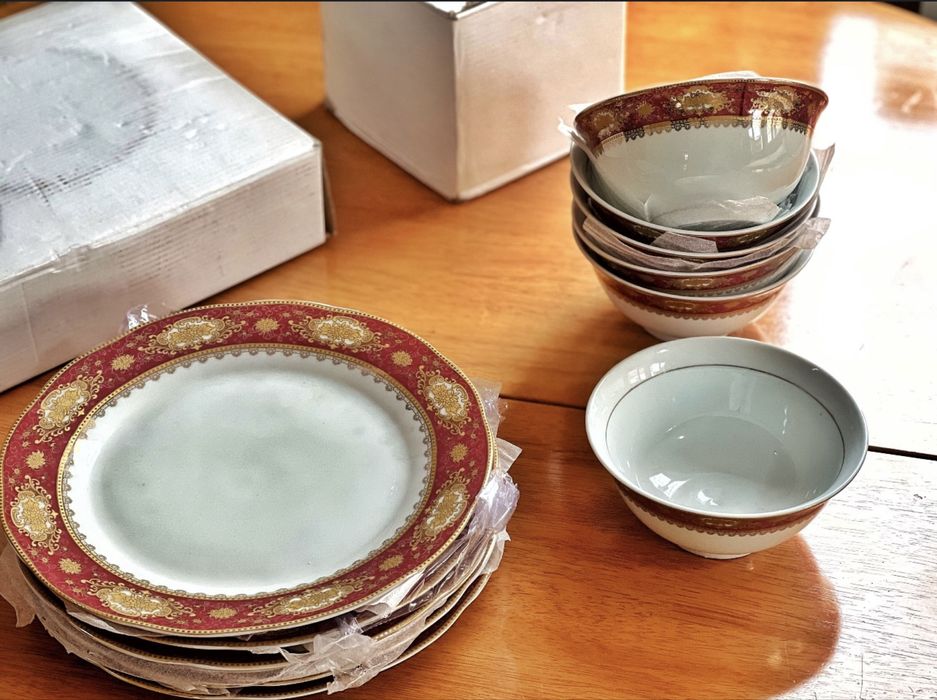 Новый набор пиала тарелки блюдце супница