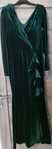 Rochie elegantă de catifea, verde smarald