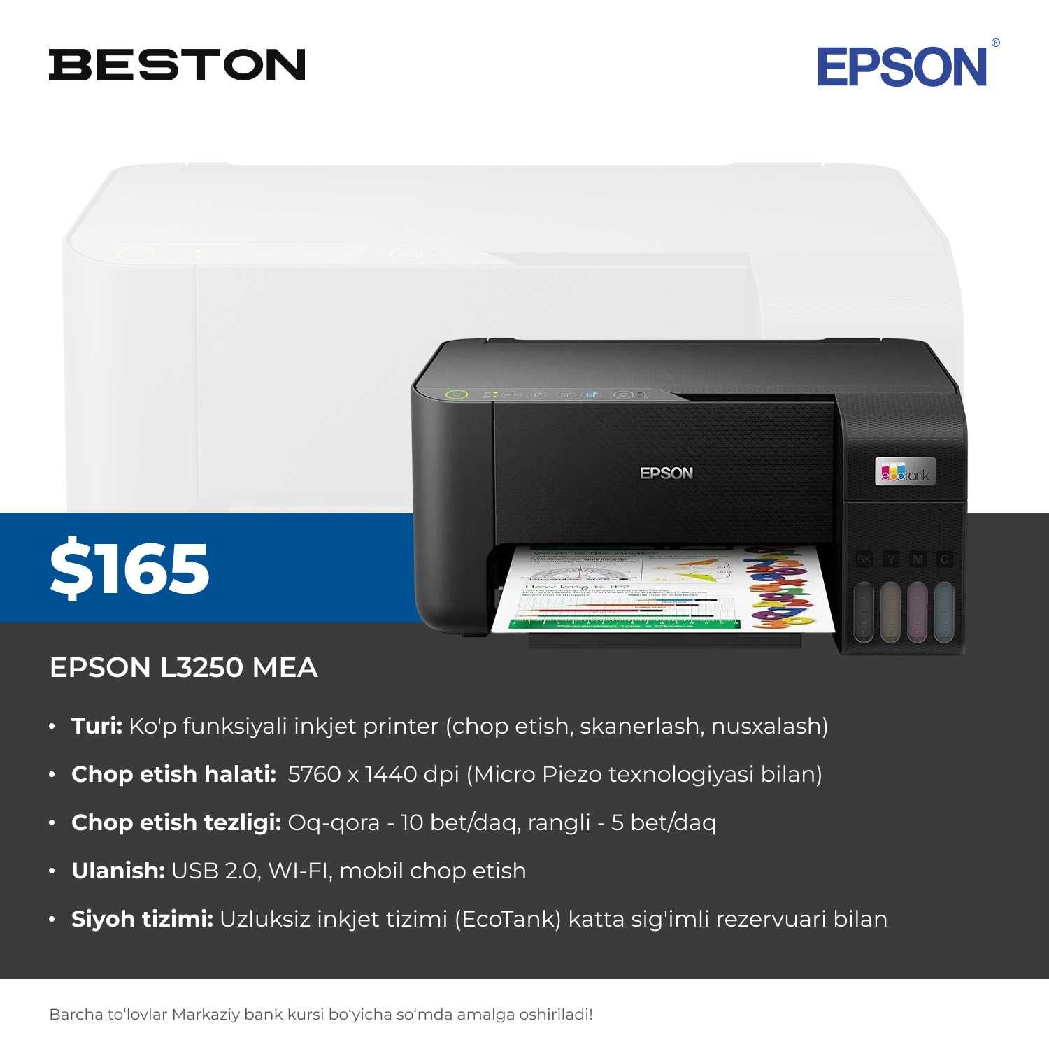 Printer Epson l3250