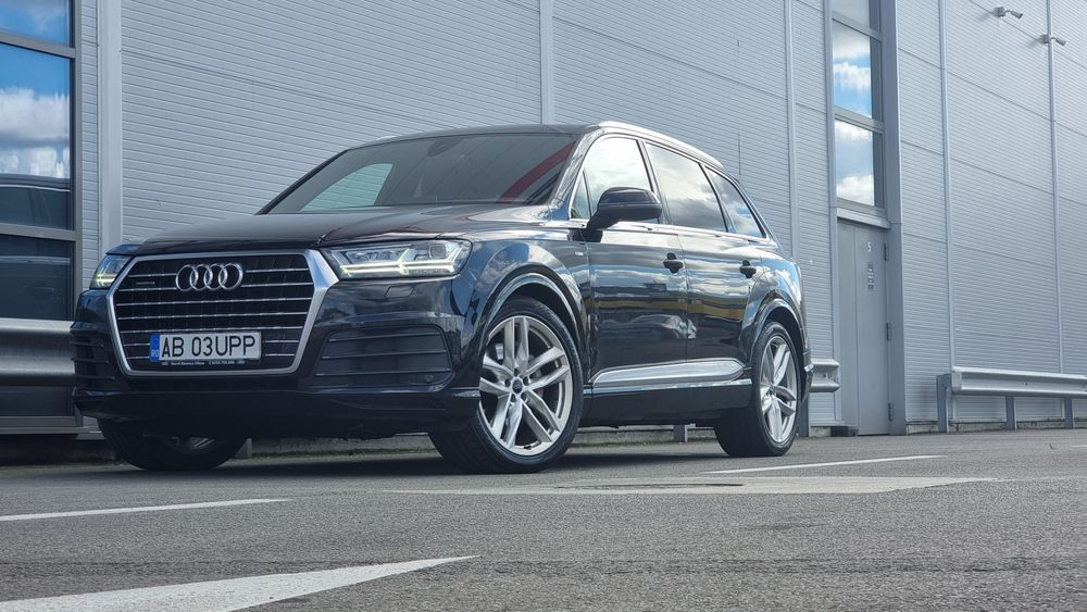 Audi Q7 3× S-Line • 3.0 TDI 272 CP • Quattro • Bose • Full LED • 7 loc