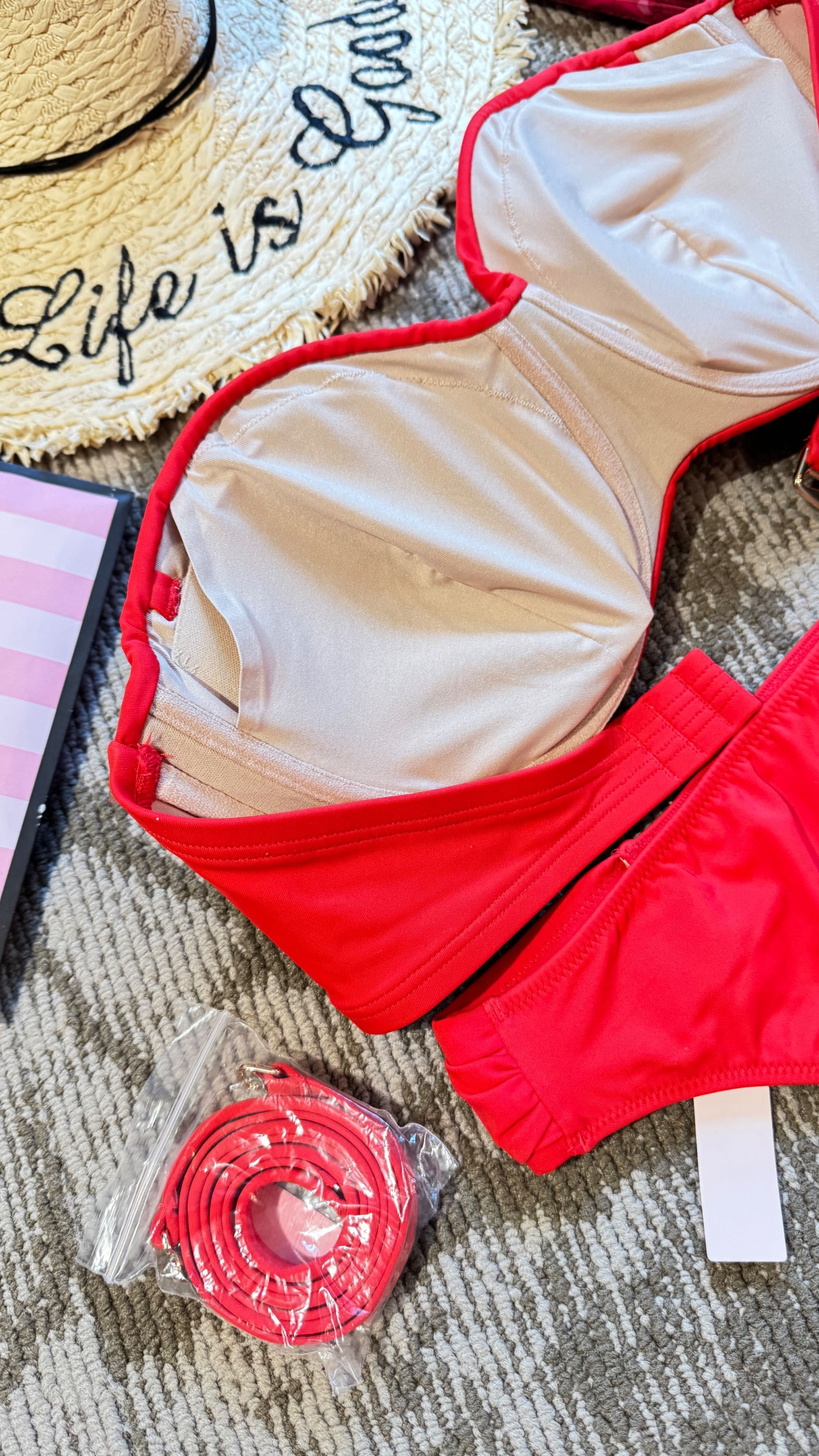 Червен бански бандо Victorias Secret