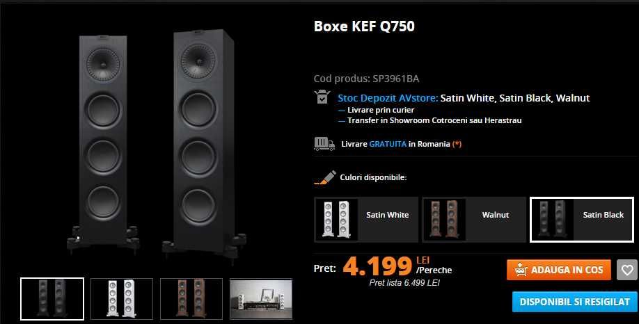 Boxe podea KEF Q750