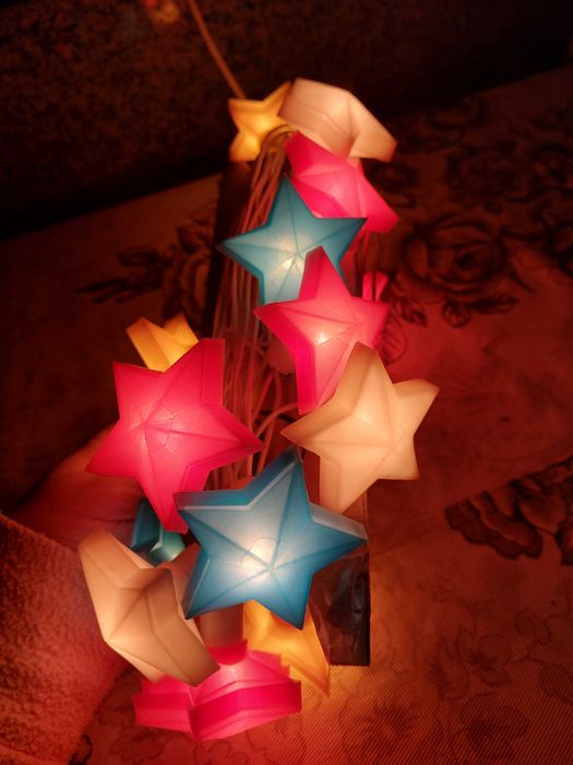 Гирлянда Звёзды. Электрогирлянда Звёздочки СССР