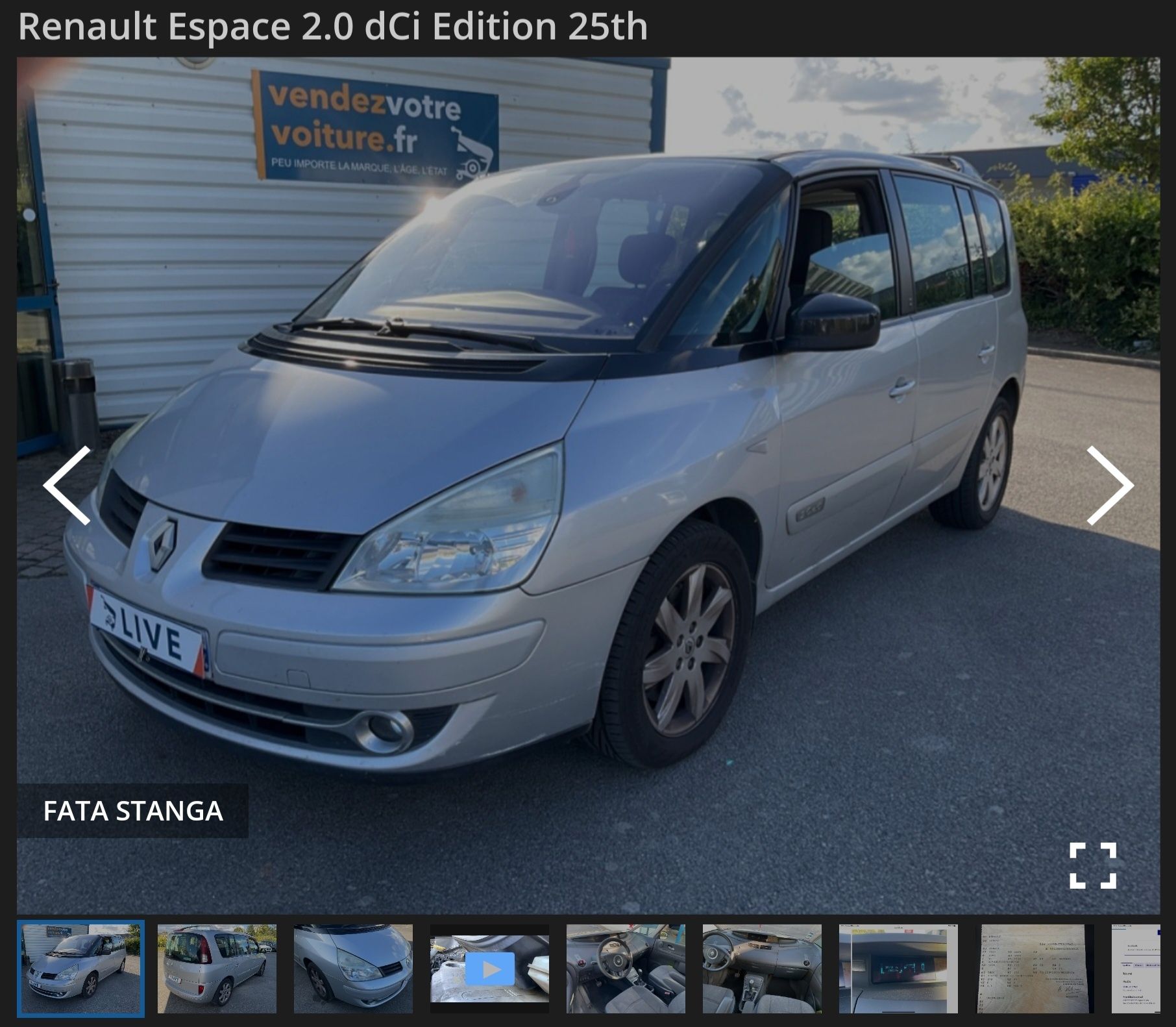 4500e fix Renault Espace 07.2010, Automat , DVD,Navi, Edition25, inmat