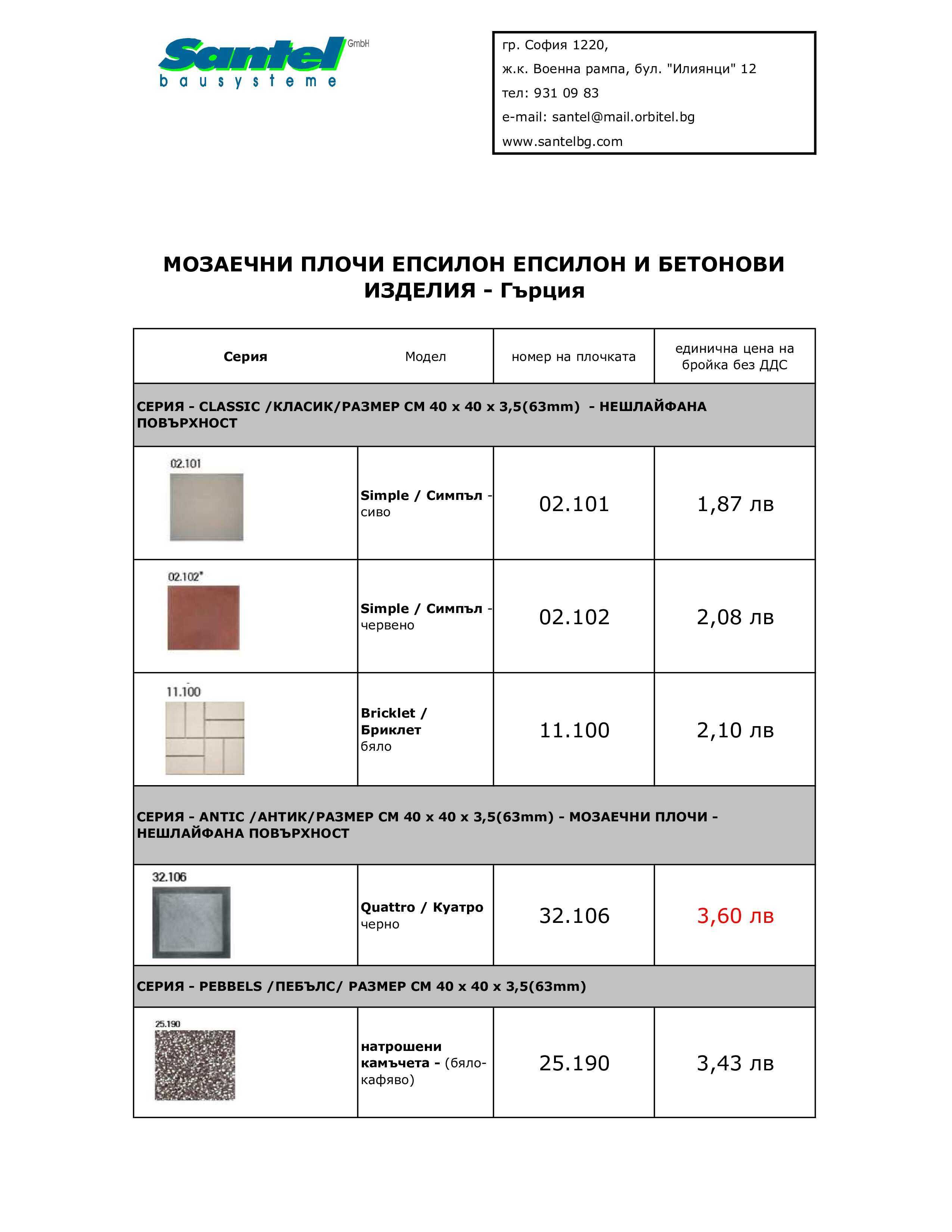 Тротоарни плочки 40х40см !!!ПРОМОЦИЯ!!