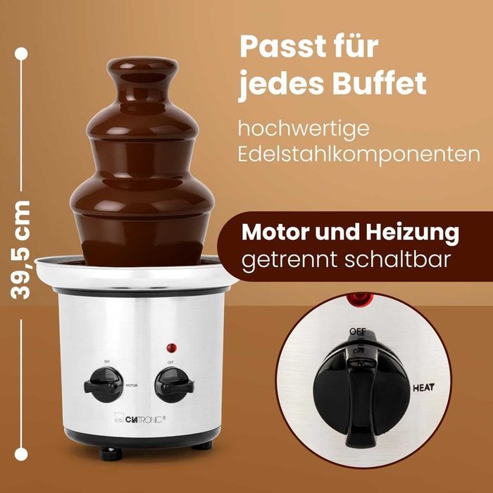 Шоколадов фонтан на три нива Clatronic (SKB 3248) 170W