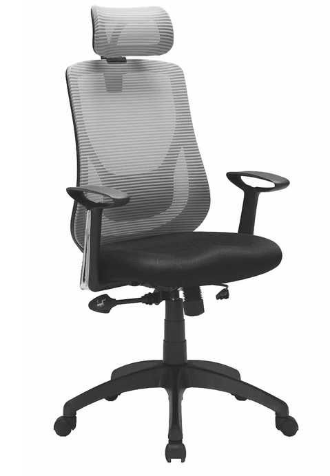 Scaun birou ergonomic HLC-1168F, rotativ, culoare gri cu negru