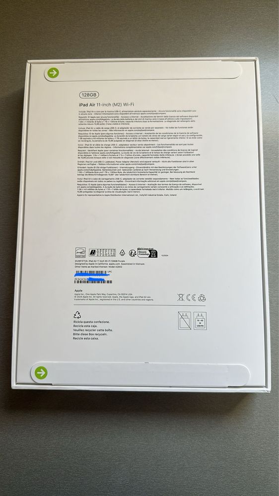 iPad Air 11” M2 (2024) 128 GB Sigilat Garanție