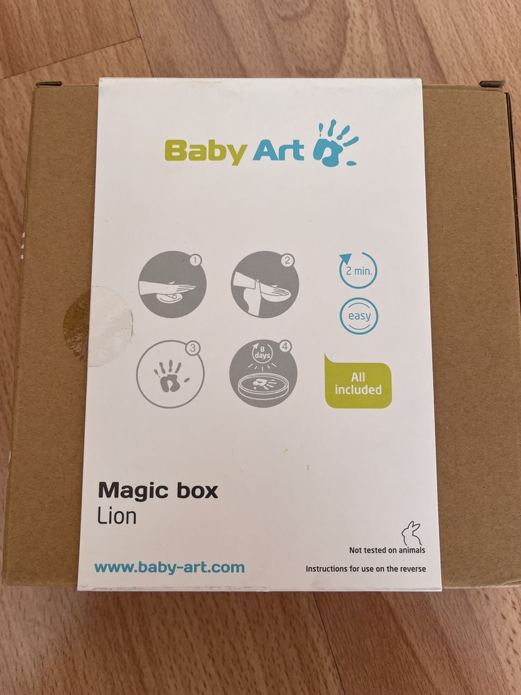 Baby art magic box кутия за отливки на бебешки отпечатъци