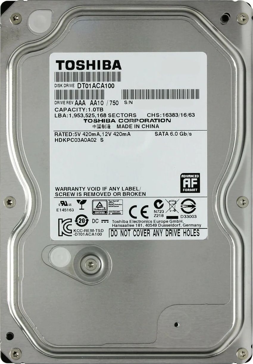 Жёсткий диск 1 ТБ Toshiba/Samsung без бэдов,здоровье 100%
