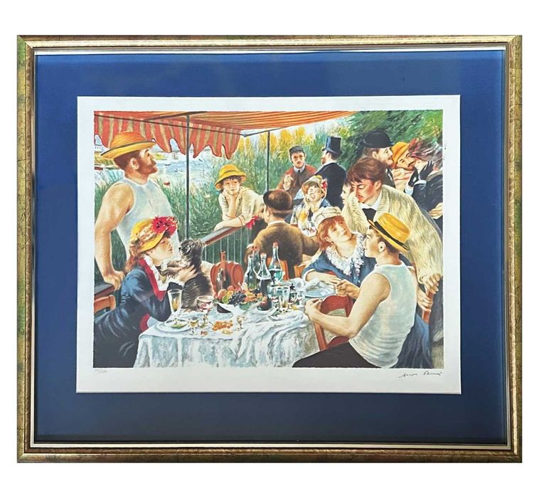 Pierre Auguste Renoir – Dejunul canotorilor, cromolitografie 165/250