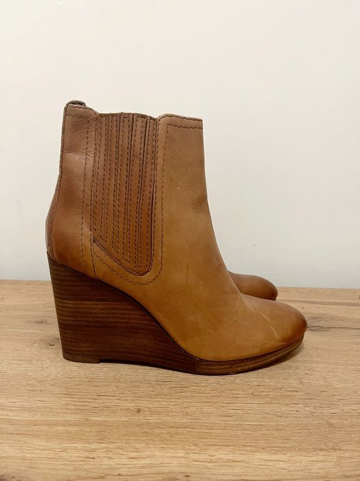 Боти естествена кожа Massimo Dutti