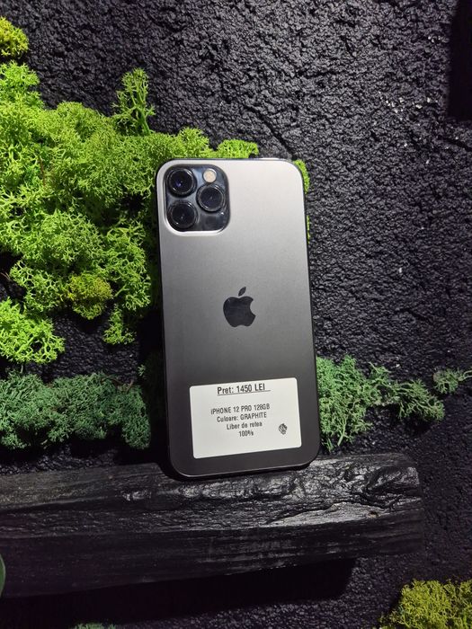 iPhone 12 Pro 128gb Graphite Neverlocked Bat 100%/Fact+Garantie
